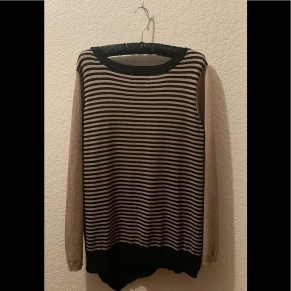 Liz Claiborne sweater tan & black - Picture 6 of 9